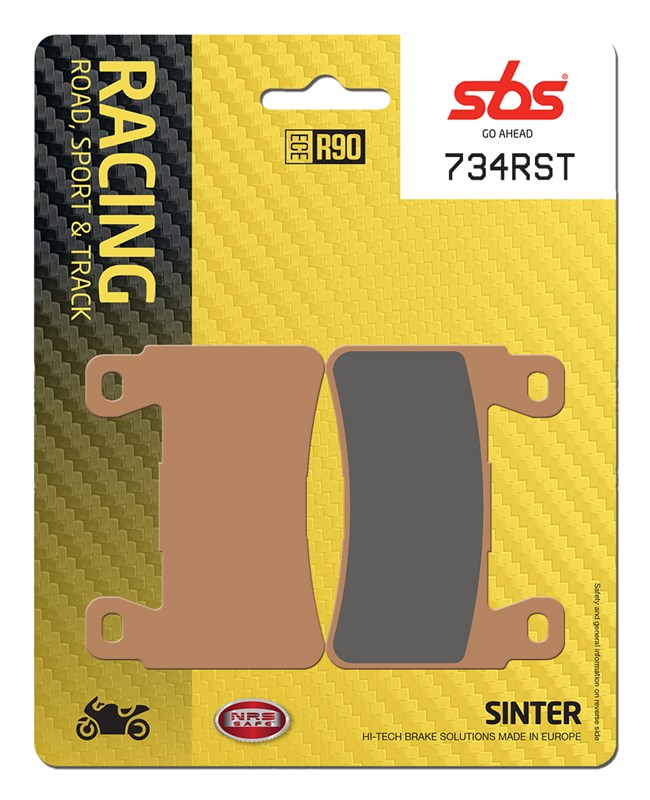SBS brake pads KH265 track and sport sinteredcolour gold (734RST)